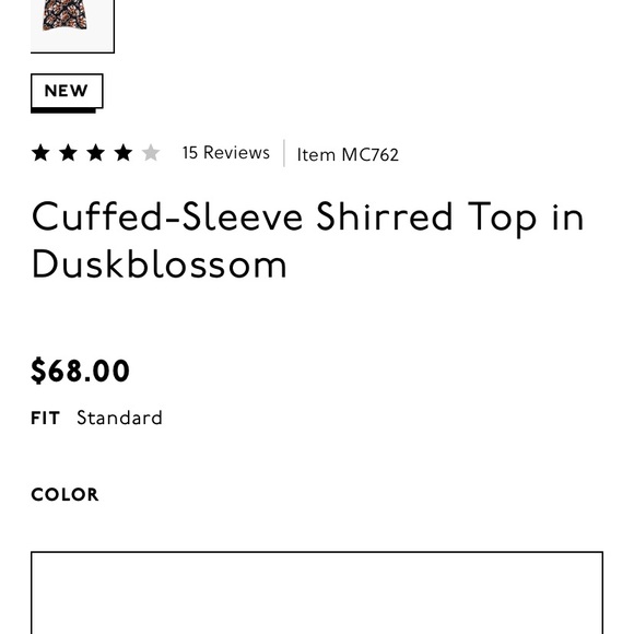 Madewell black floral blouse size small - Picture 5 of 5